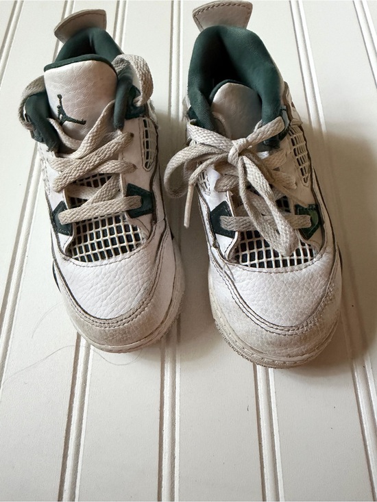 Jordan Other - Jordan Kids White and Dark Green Retro-Style Sneakers